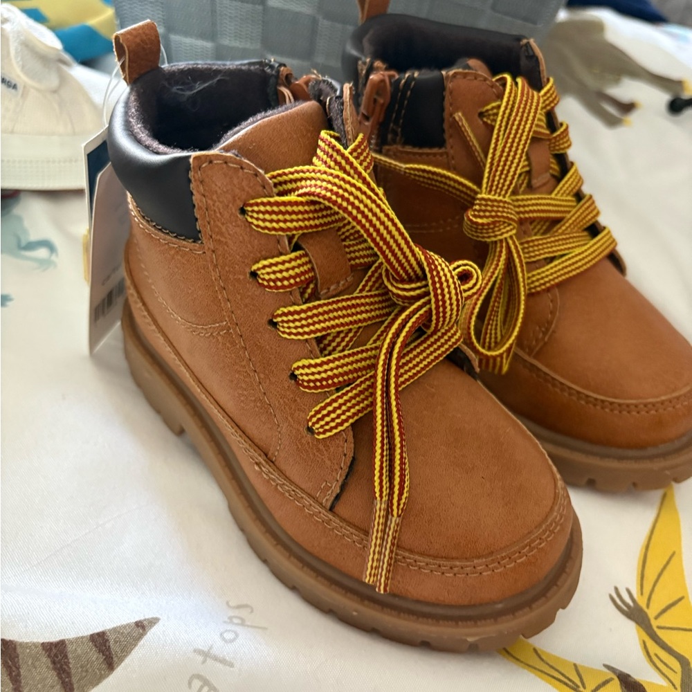Carter's Tan and Black Kids Boots